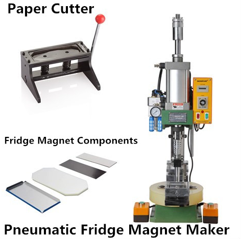 PP500 Pneumatic Magnet making machine with 115*40 mm mold ,cutter and 1000 pcs magnet components