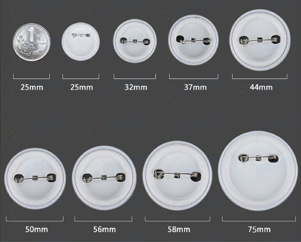 58mm(2.3'') Round Badge Set