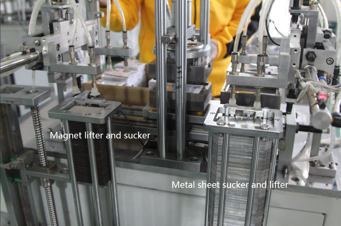 ABM-M MAGNET Automatic Making Machine 80*53mm in the Video.