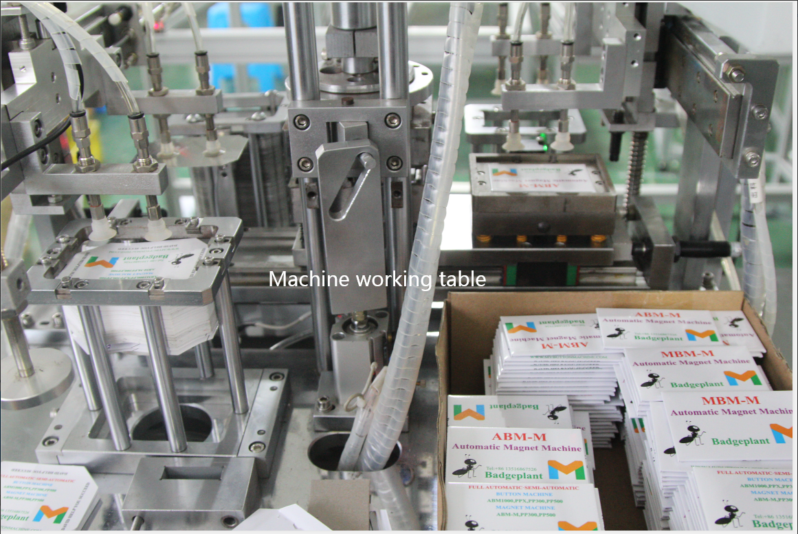 ABM-M MAGNET Automatic Making Machine 80*53mm in the Video.