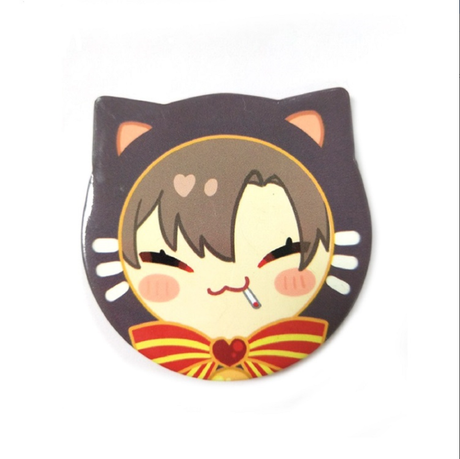 58*58mm cat shape pin button Parts for Badge Maker Machine can do Crafts