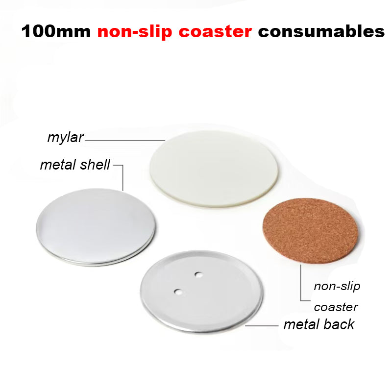 100mm(4'') ROUND SUPPLIES SUPPLIES FOR 100 COASTERS