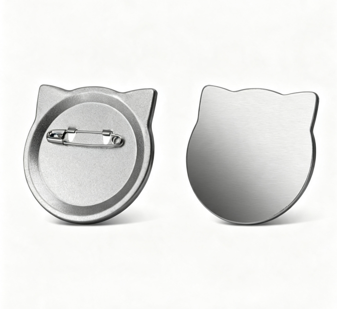 58×55mm(2.3×2.2'') CAT FACE SHAPE SUPPLIES FOR 100 BADGES