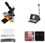 50×50mm(2×2'') Square Black Plastic Badge Set
