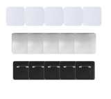 50×50mm(2×2'') Square Black Plastic Badge Set